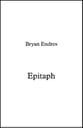 Epitaph SATB choral sheet music cover